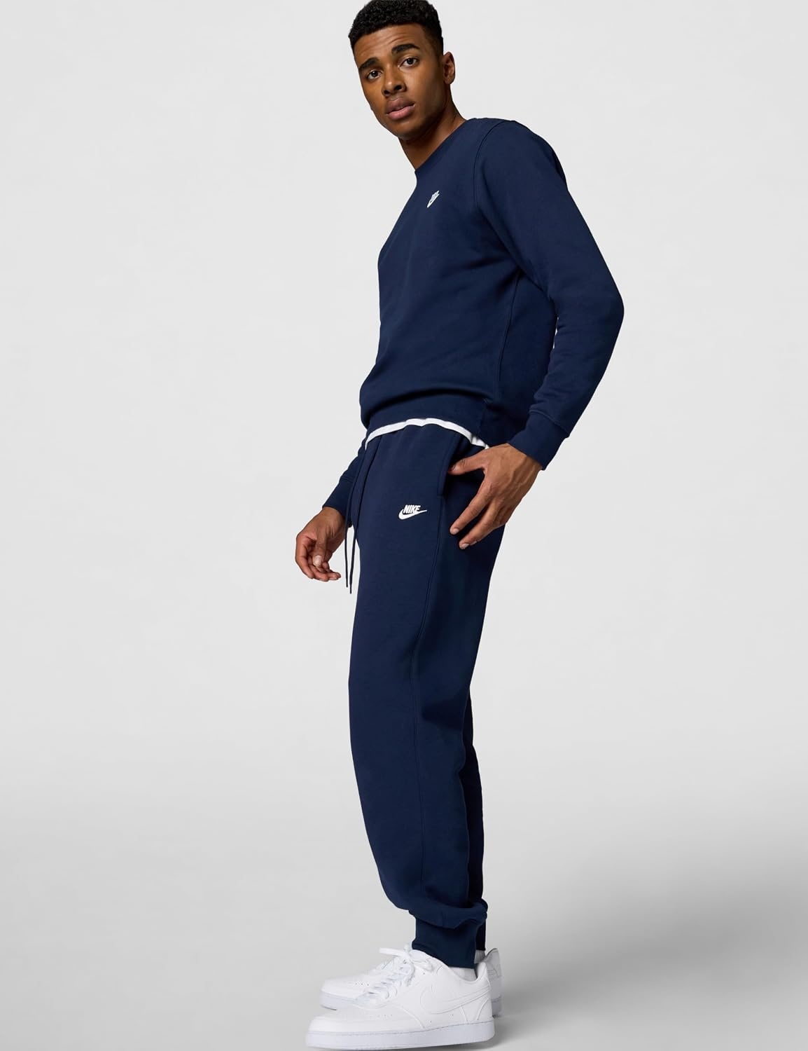 image:imageNike Mens Club JoggersObsidianObsidianWhite