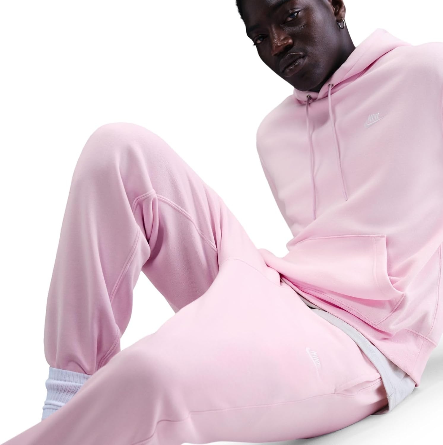 image:imageNike Mens Club JoggersPink FoamPink FoamWhite