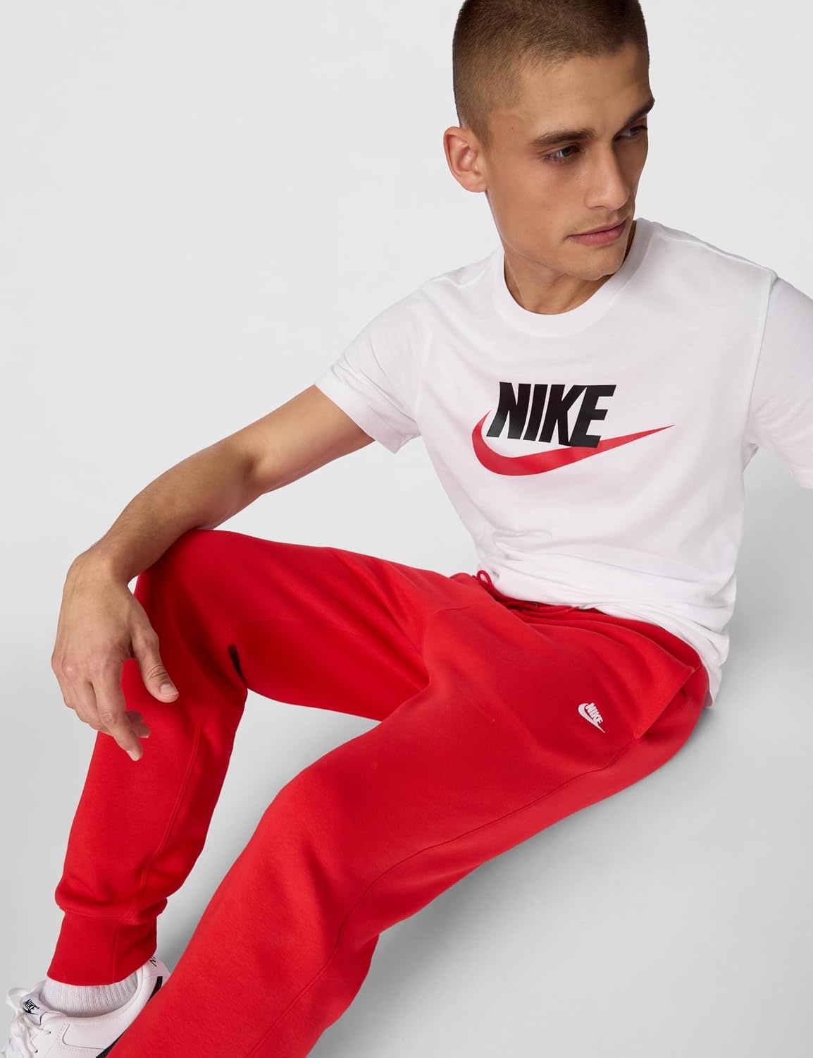 image:imageNike Mens Club JoggersUniversity RedUniversity RedWhite