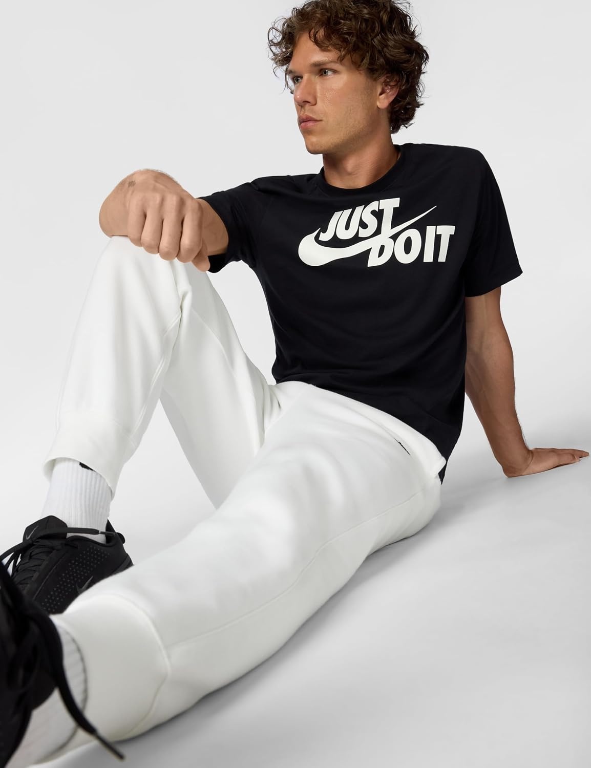 image:imageNike Mens Club JoggersWhiteWhiteBlack