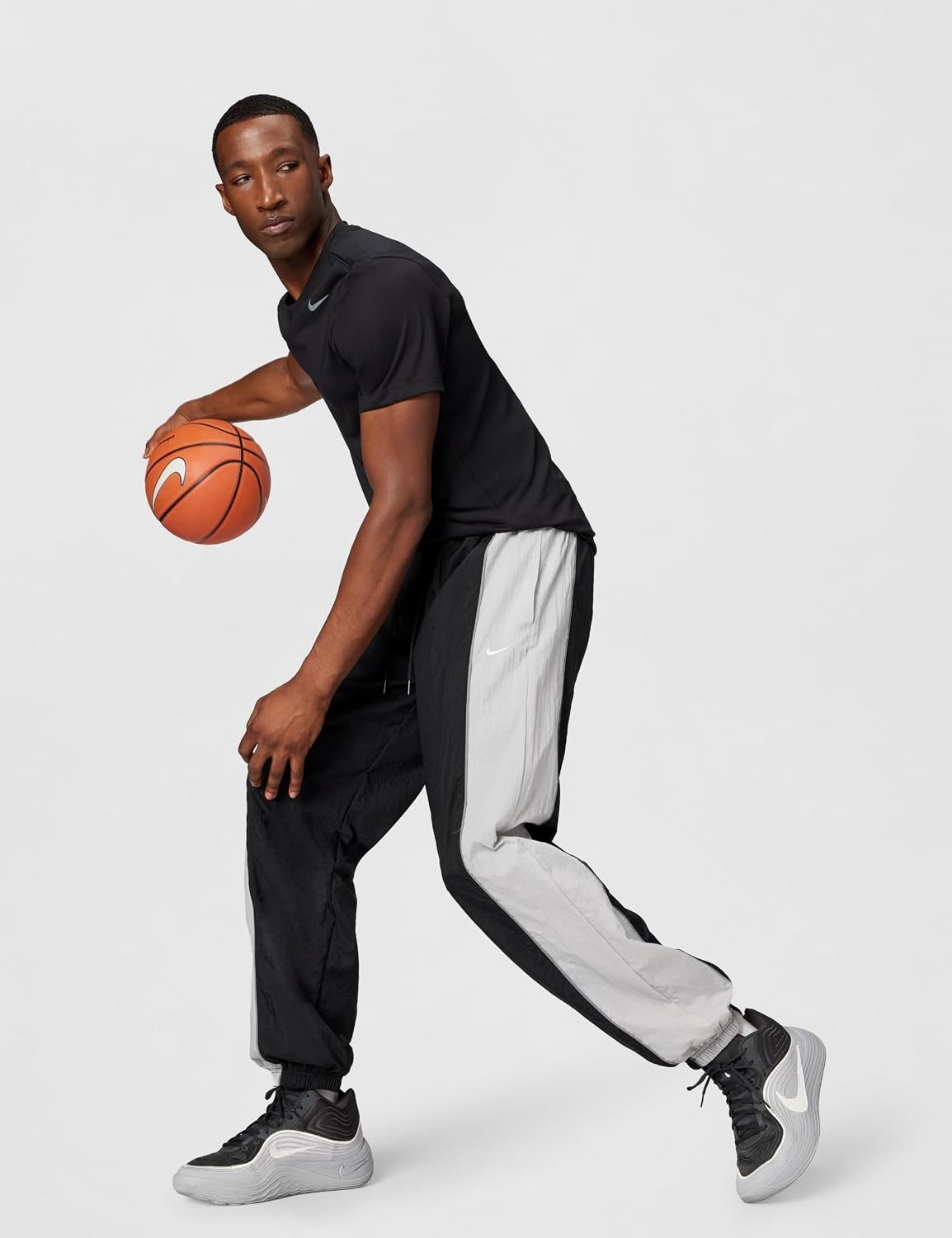 image:imageNike Mens DriFIT Basketball PantsBlackLight Smoke GreySmoke GreyWhite