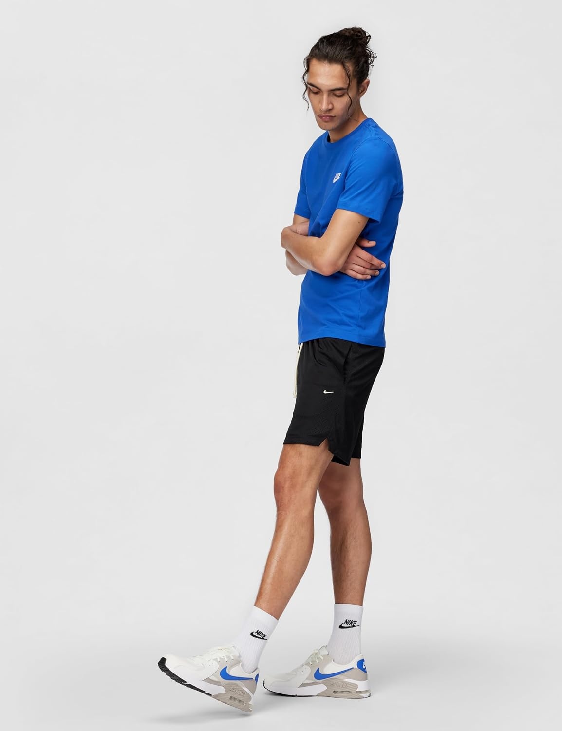 image:imageNike Mens DriFIT Practice Mesh 5 ShortBlackPale Ivory