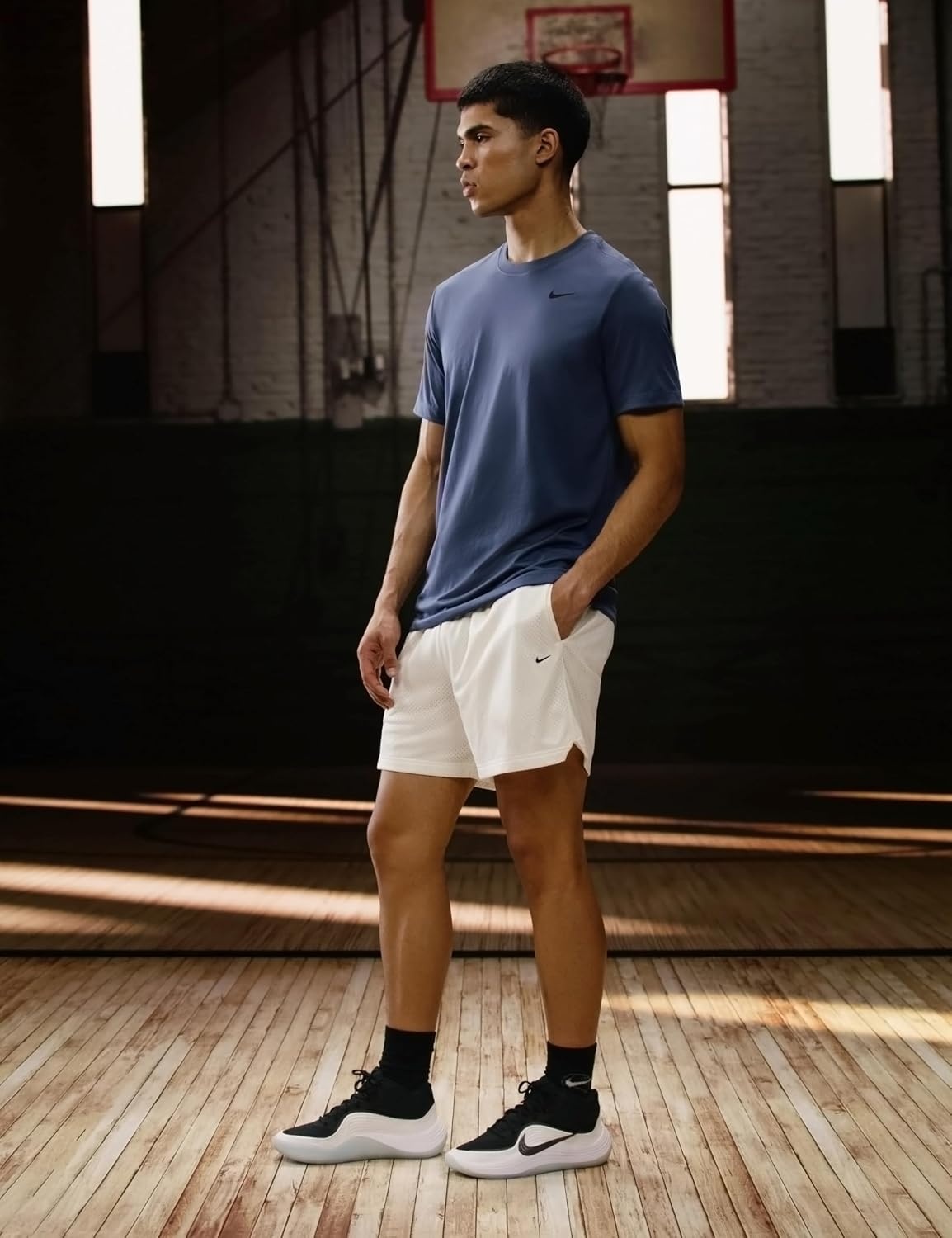 image:imageNike Mens DriFIT Practice Mesh 5 ShortSailBlack