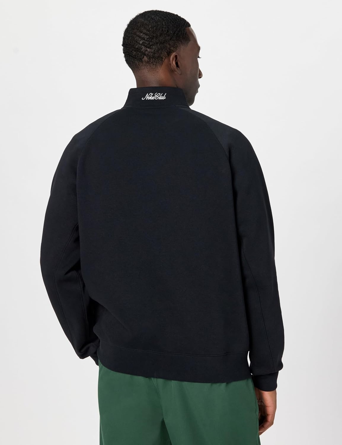 image:imageNike Mens Sportswear Club Halfzip Fleece SweatshirtBlackBlack