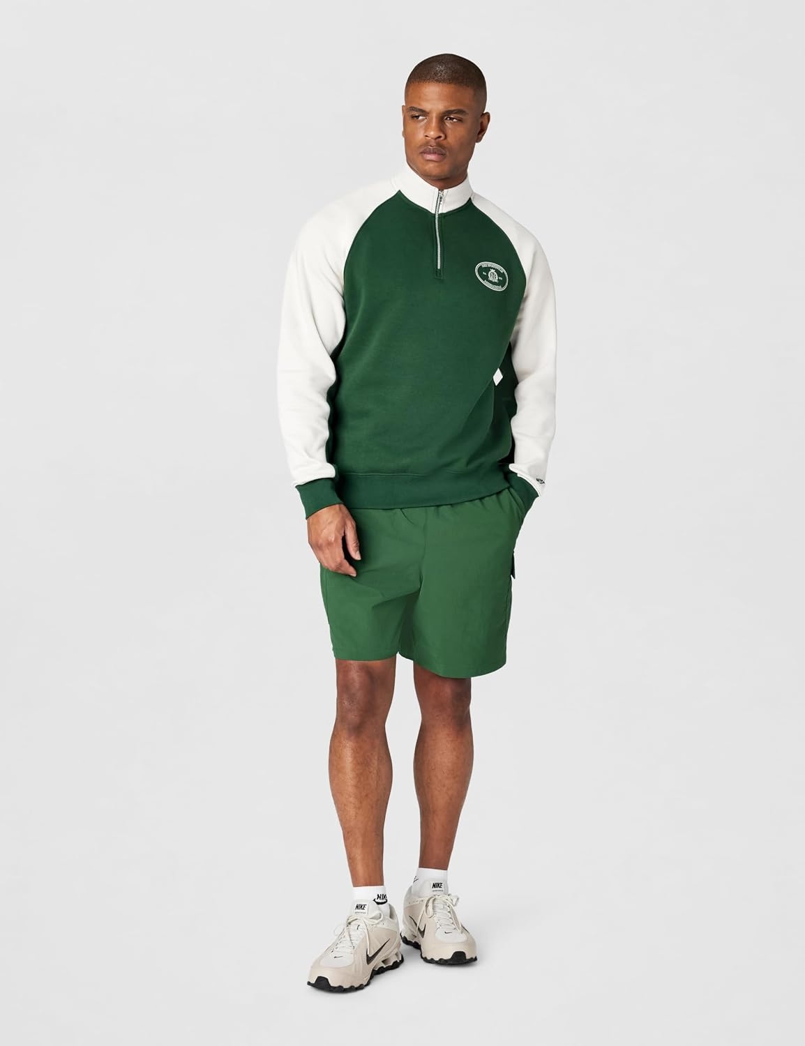 image:imageNike Mens Sportswear Club Halfzip Fleece SweatshirtFirPhantom