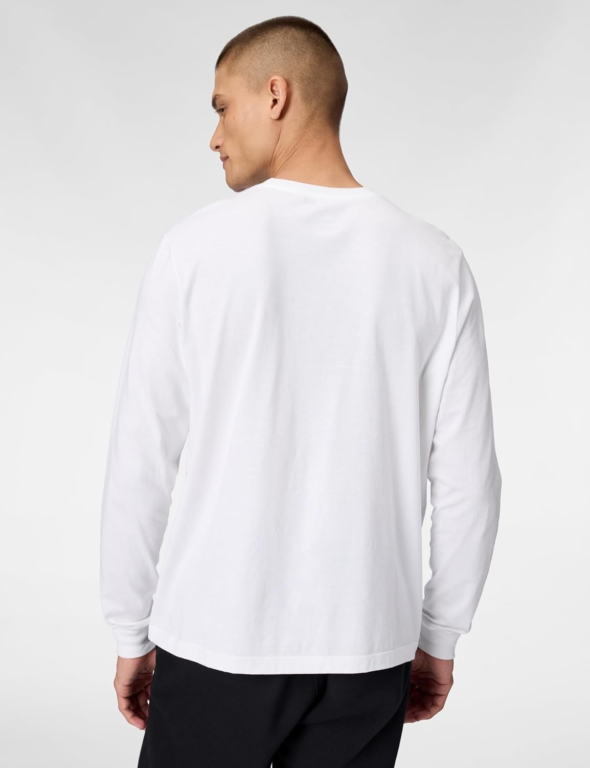 image:imageNike Mens Sportswear Club LongSleeve TShirtWhiteBlack