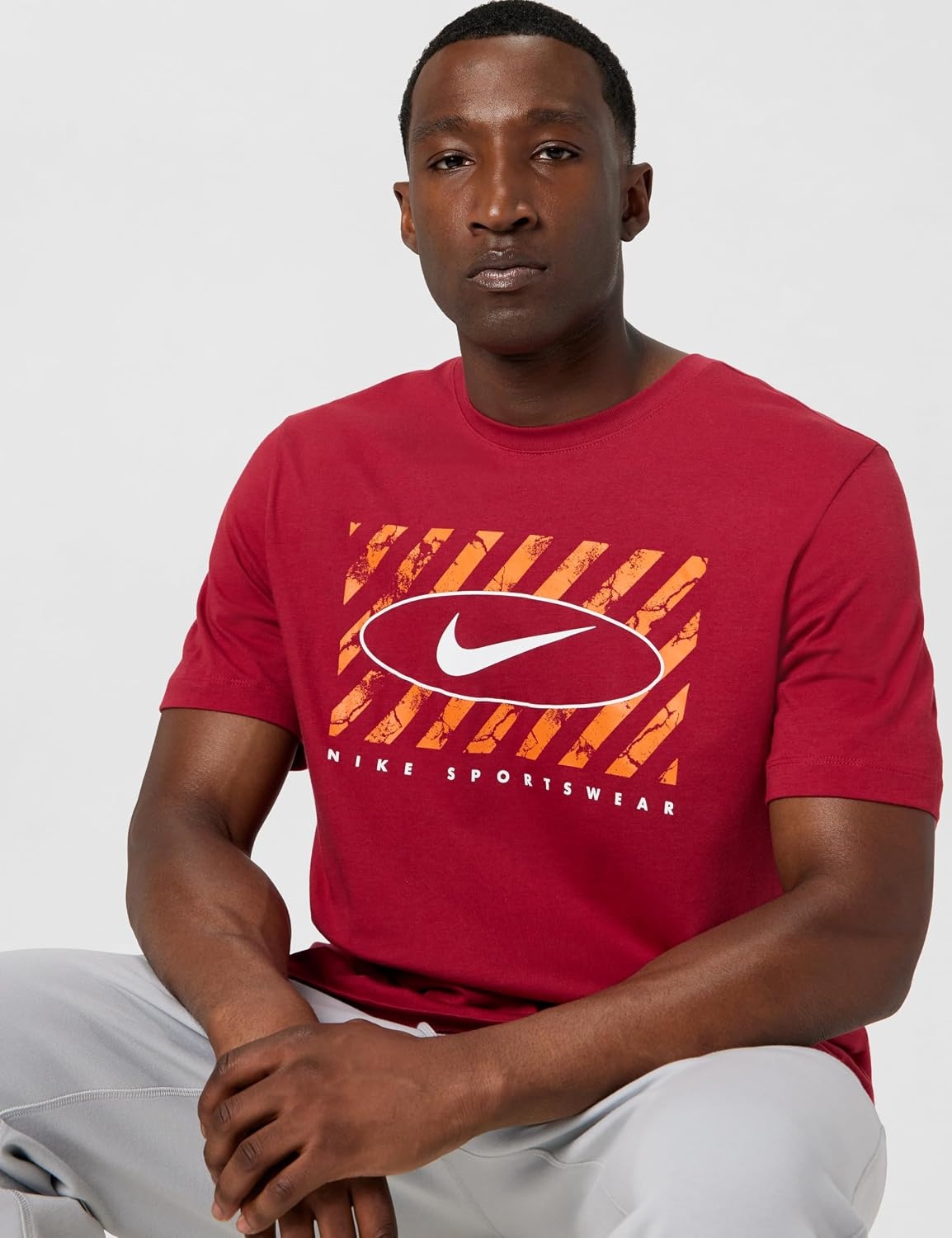 image:imageNike Mens Sportswear Tee Shirt Graphic TShirtTough Red