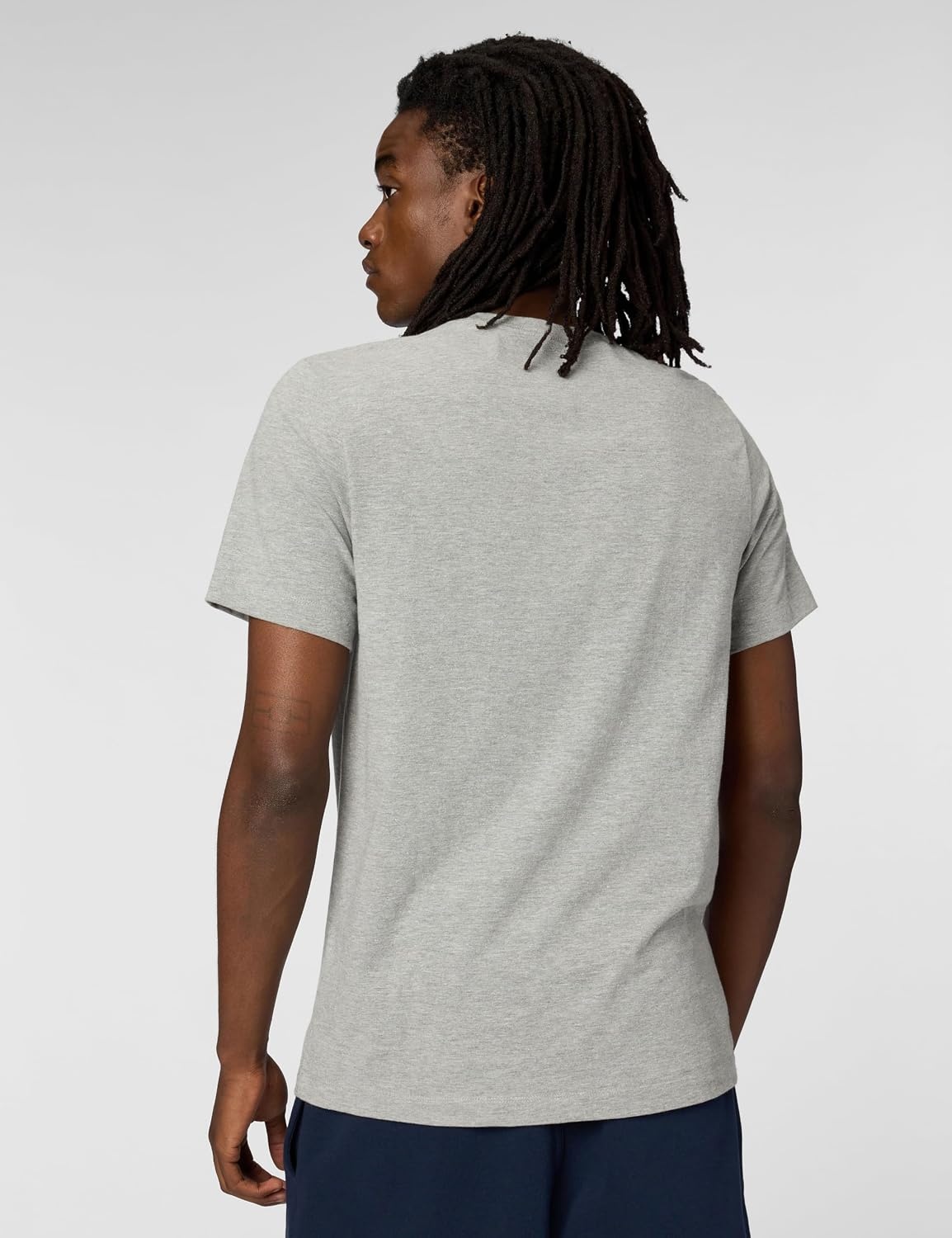 image:imageNike Mens Swoosh Sportswear TShirtDark Grey HeatherWhite
