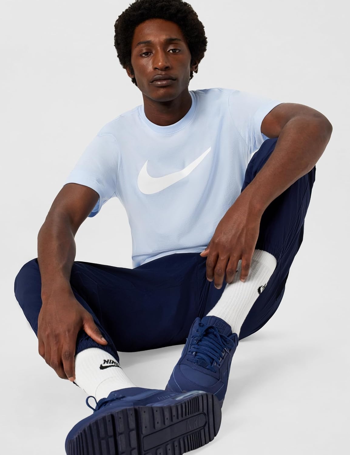image:imageNike Mens Swoosh Sportswear TShirtHydrogen Blue