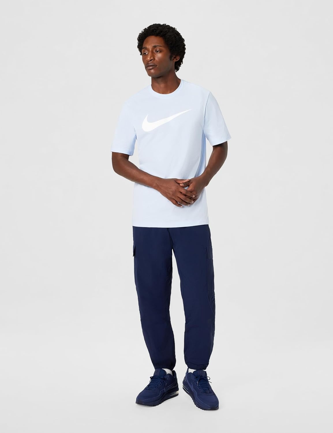 image:imageNike Mens Swoosh Sportswear TShirtHydrogen Blue