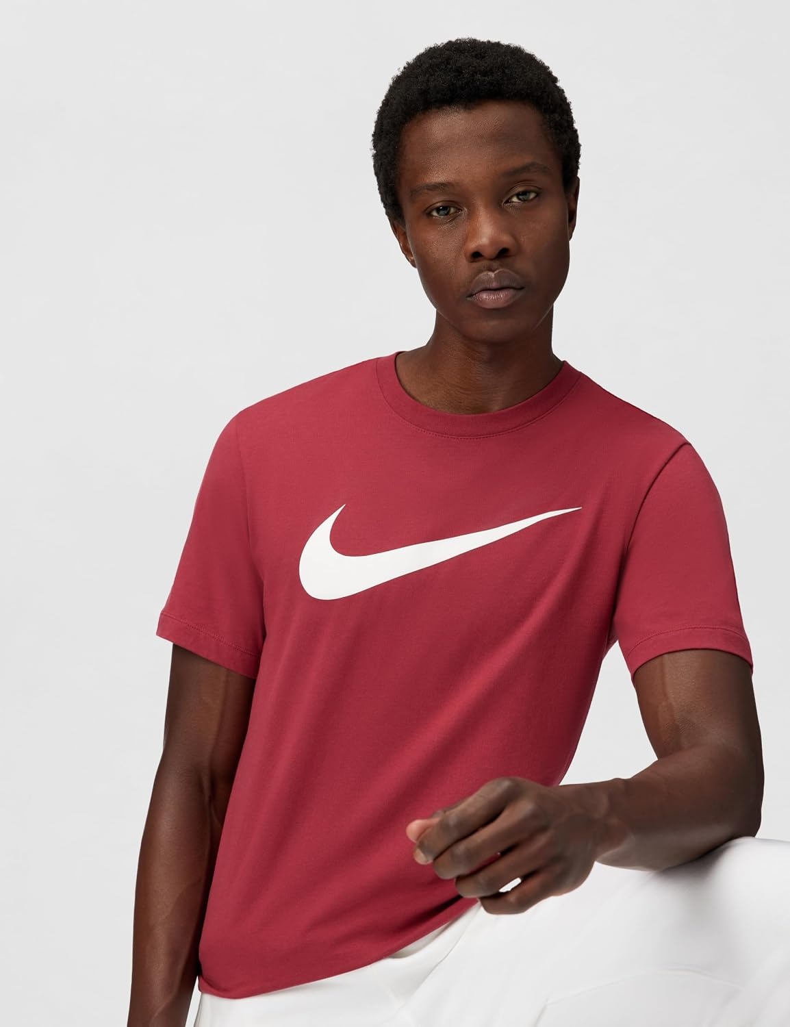 image:imageNike Mens Swoosh Sportswear TShirtTeam Crimson