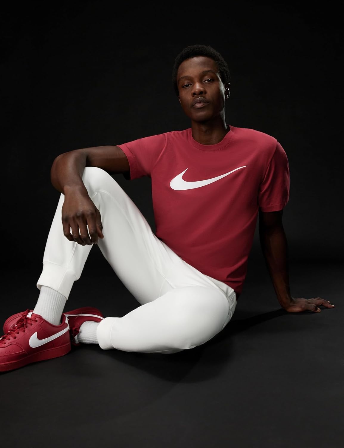 image:imageNike Mens Swoosh Sportswear TShirtTeam Crimson