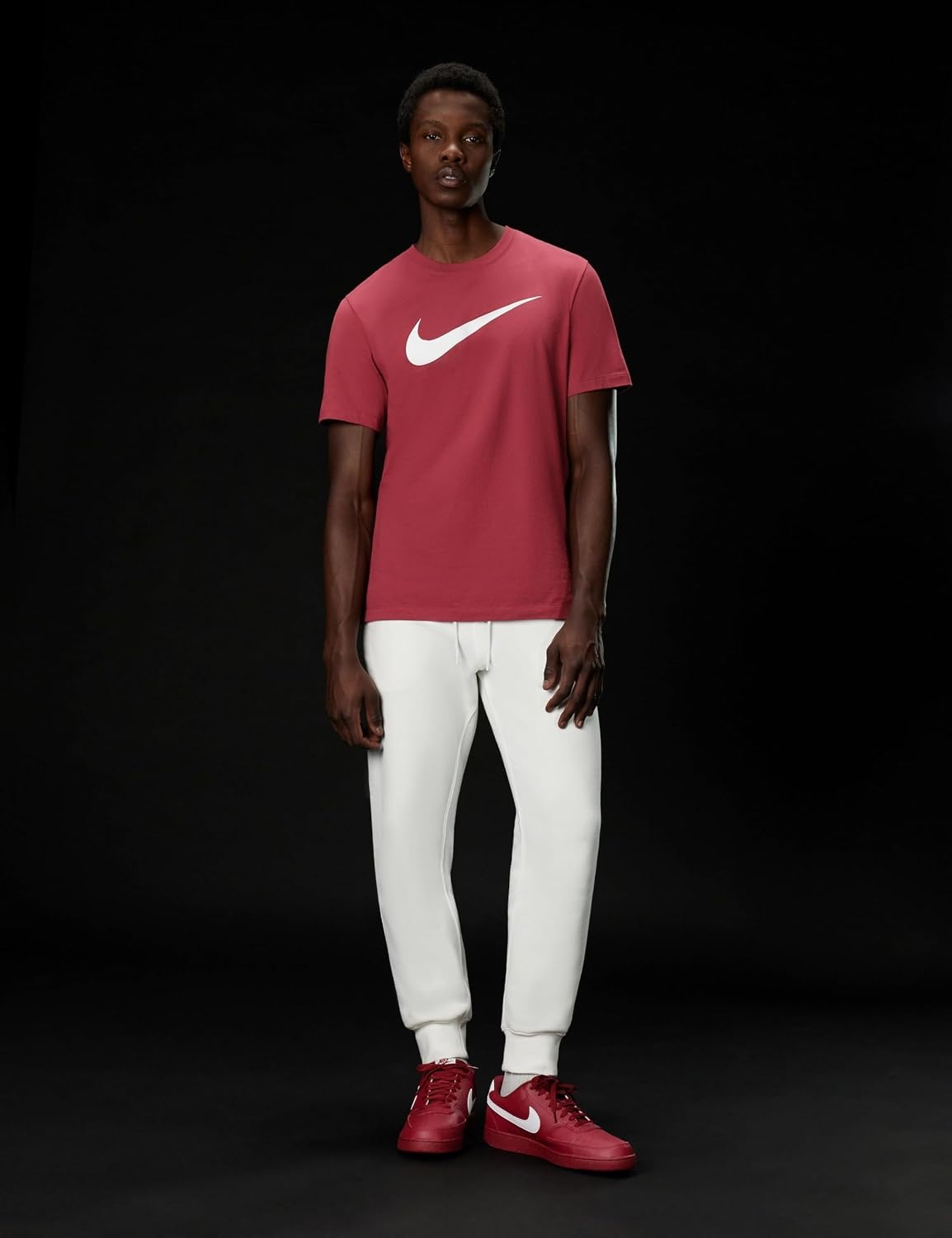 image:imageNike Mens Swoosh Sportswear TShirtTeam Crimson