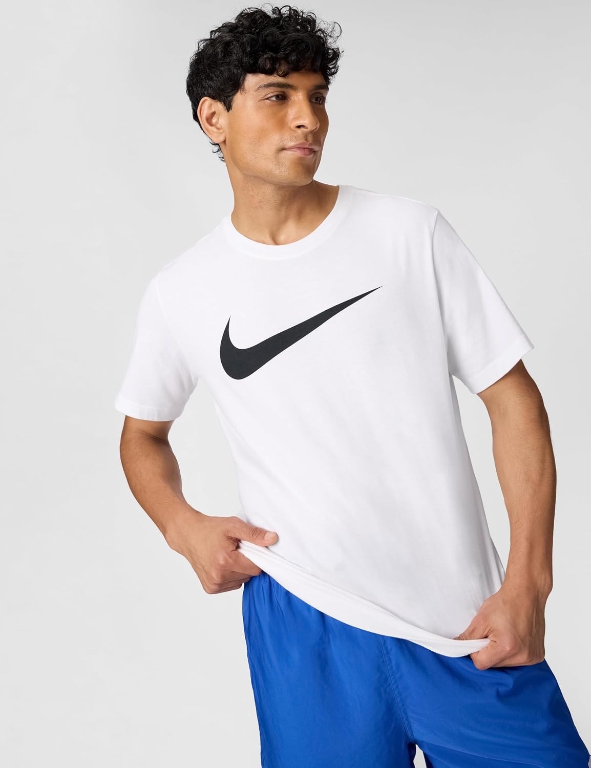 image:imageNike Mens Swoosh Sportswear TShirtWhiteBlack