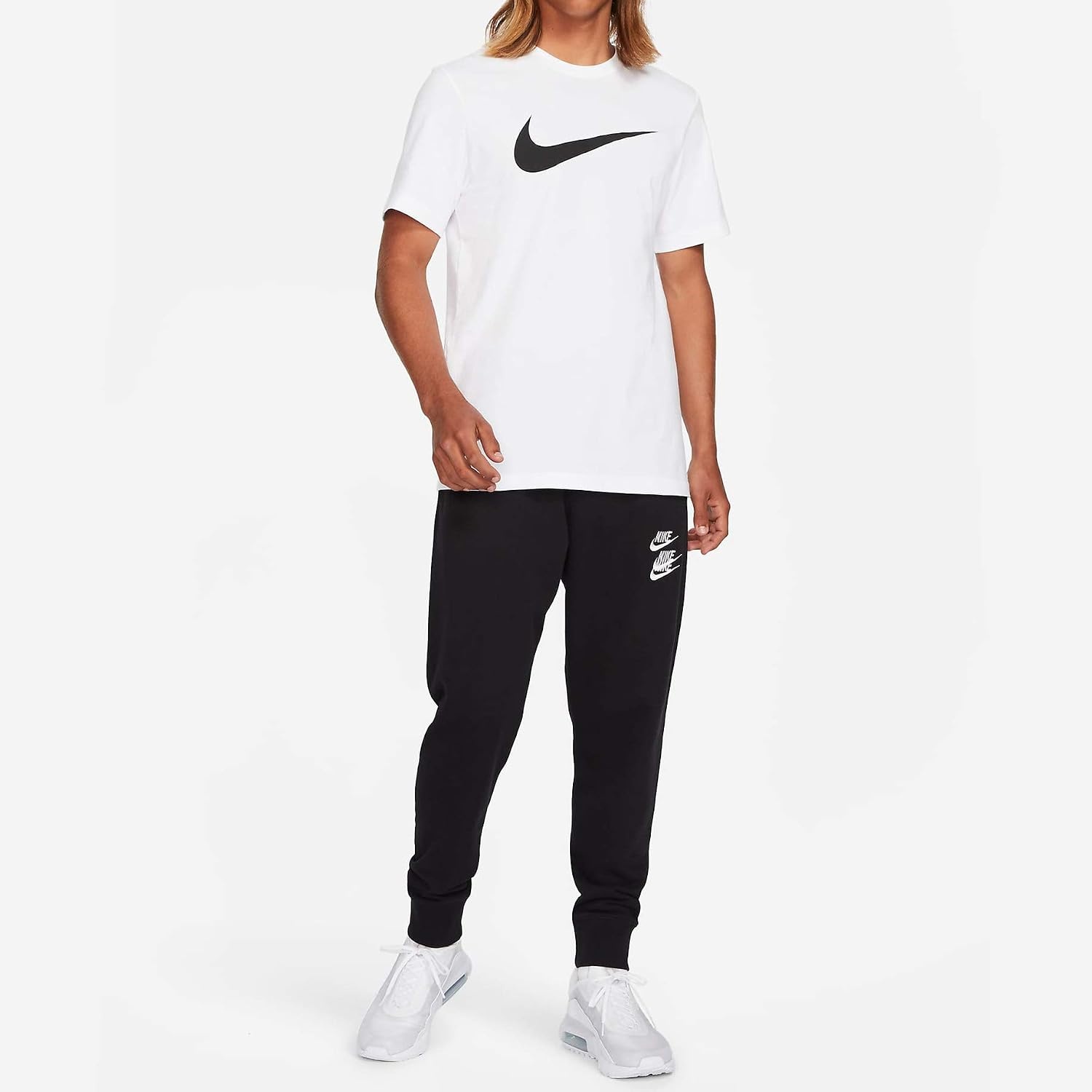 image:imageNike Mens Swoosh Sportswear TShirtWhiteBlack