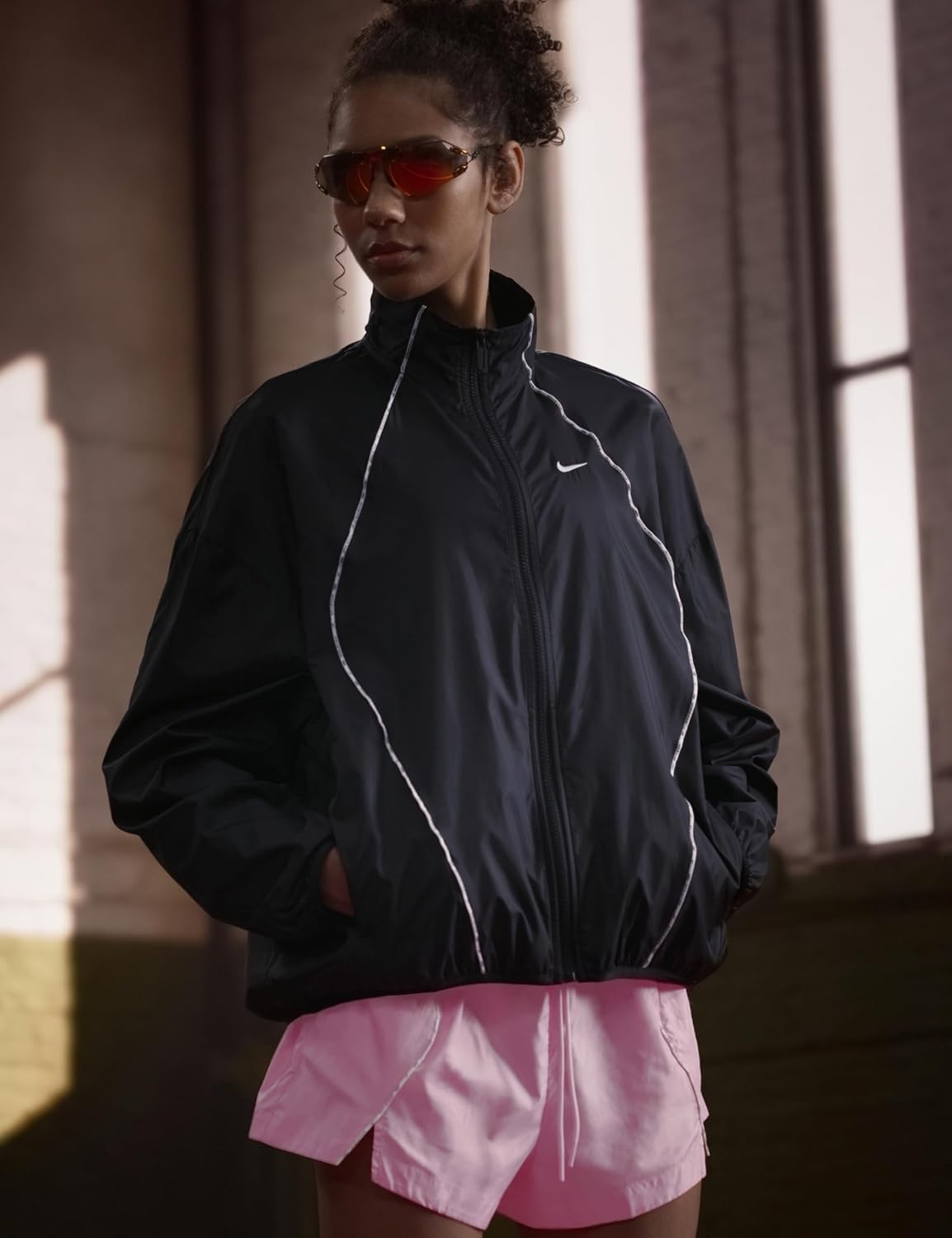 image:imageNike Womens Sportswear Athletics Department Repel JacketBlackSailSail