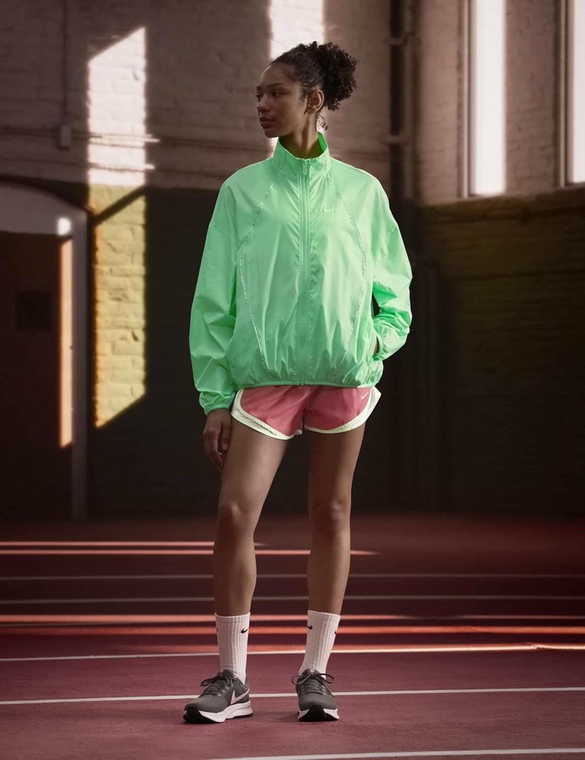 image:imageNike Womens Sportswear Athletics Department Repel JacketIllusion GreenSailSail