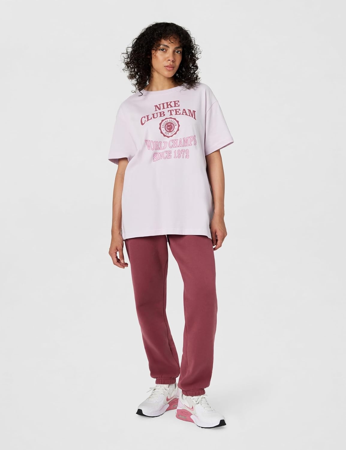 image:imageNike Womens Sportswear Classic Boyfriend TShirtBleached Lilac