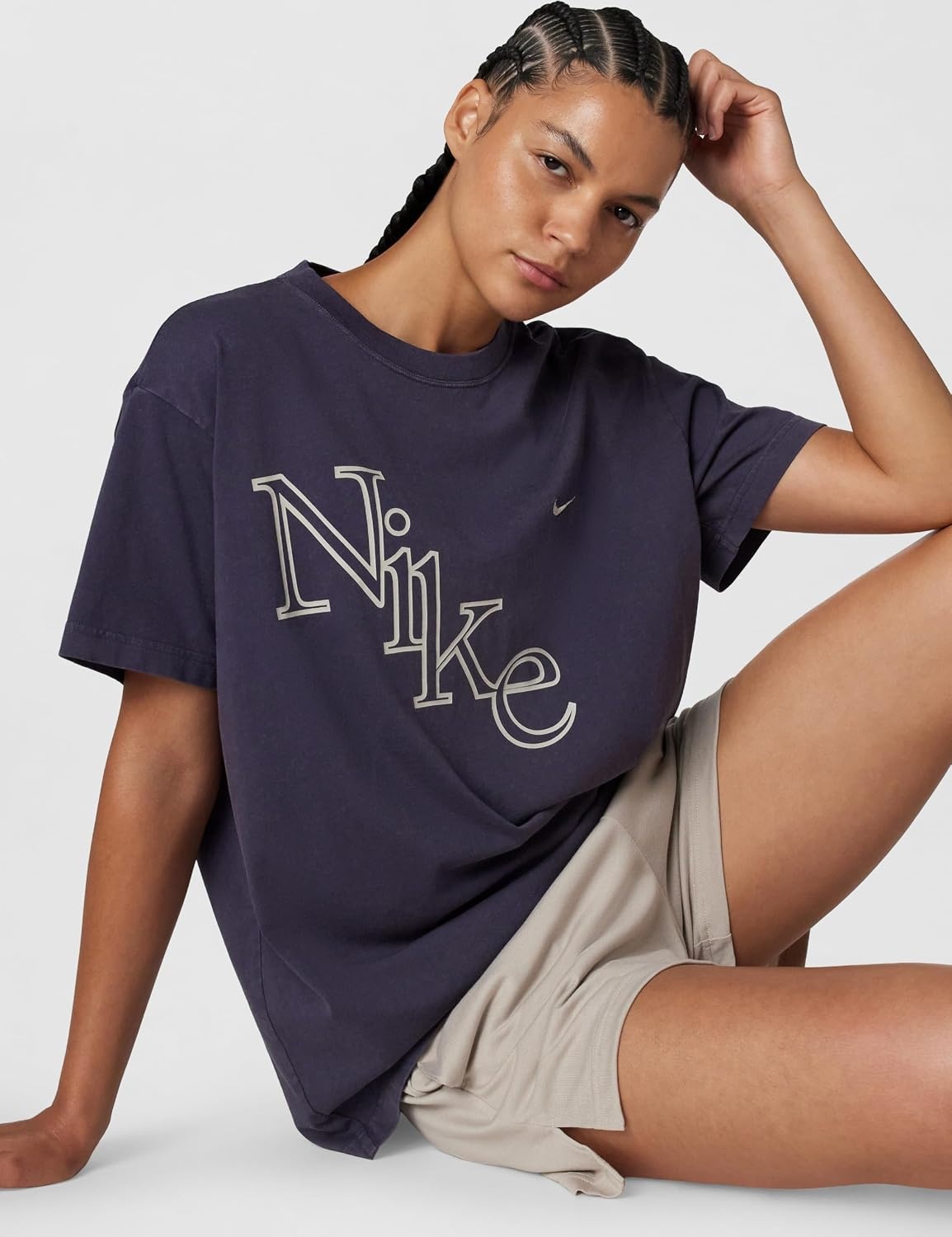 image:imageNike Womens Sportswear Classic Oversized TShirtGridiron