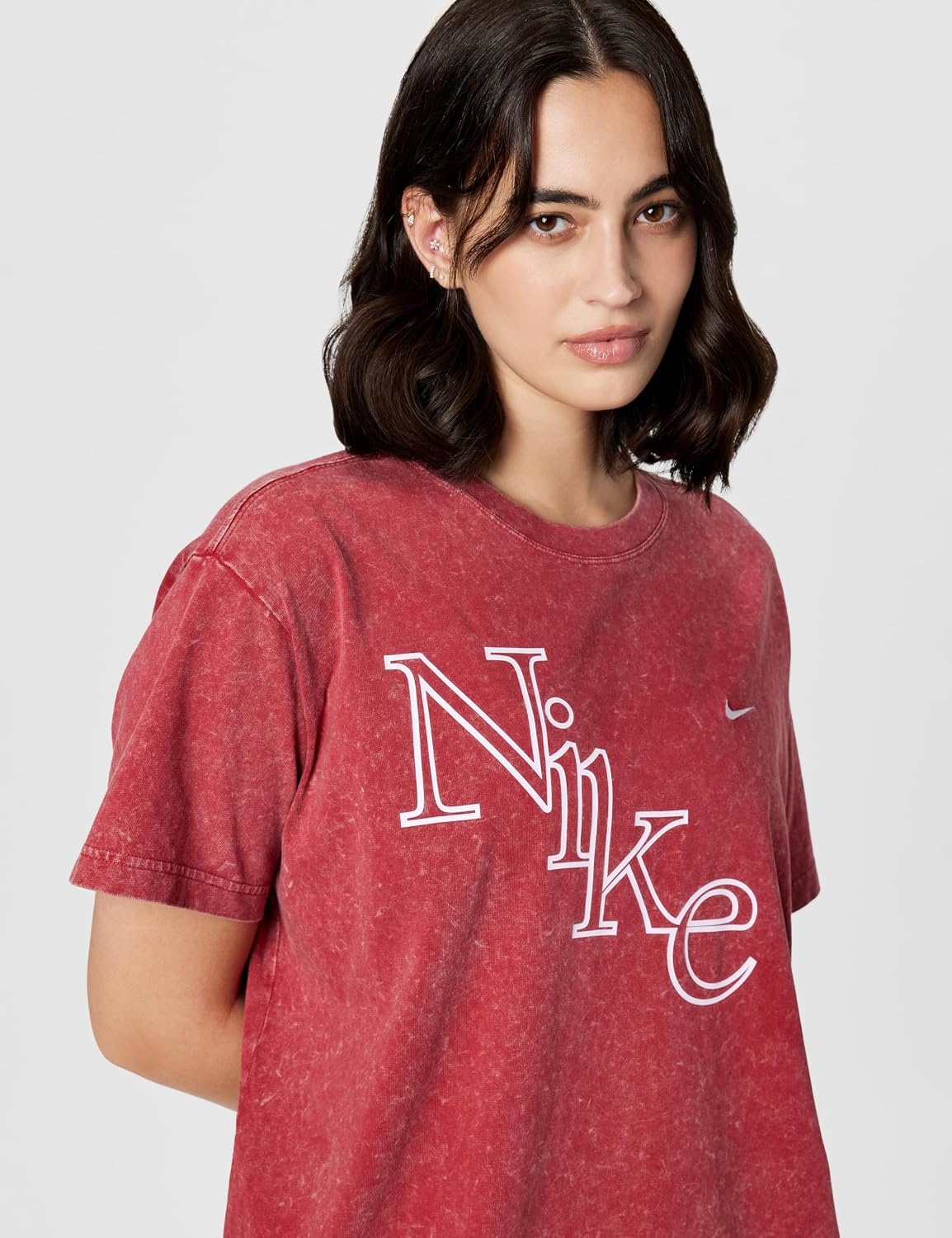 image:imageNike Womens Sportswear Classic Oversized TShirtTough Red