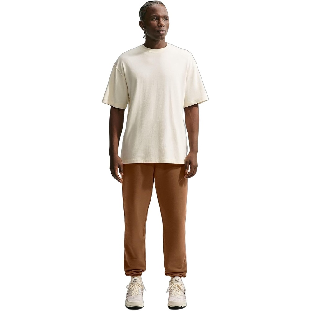 image:imageNike Mens Club Cuffed Brushed Fleece PantsAle BrownAle BrownWhite
