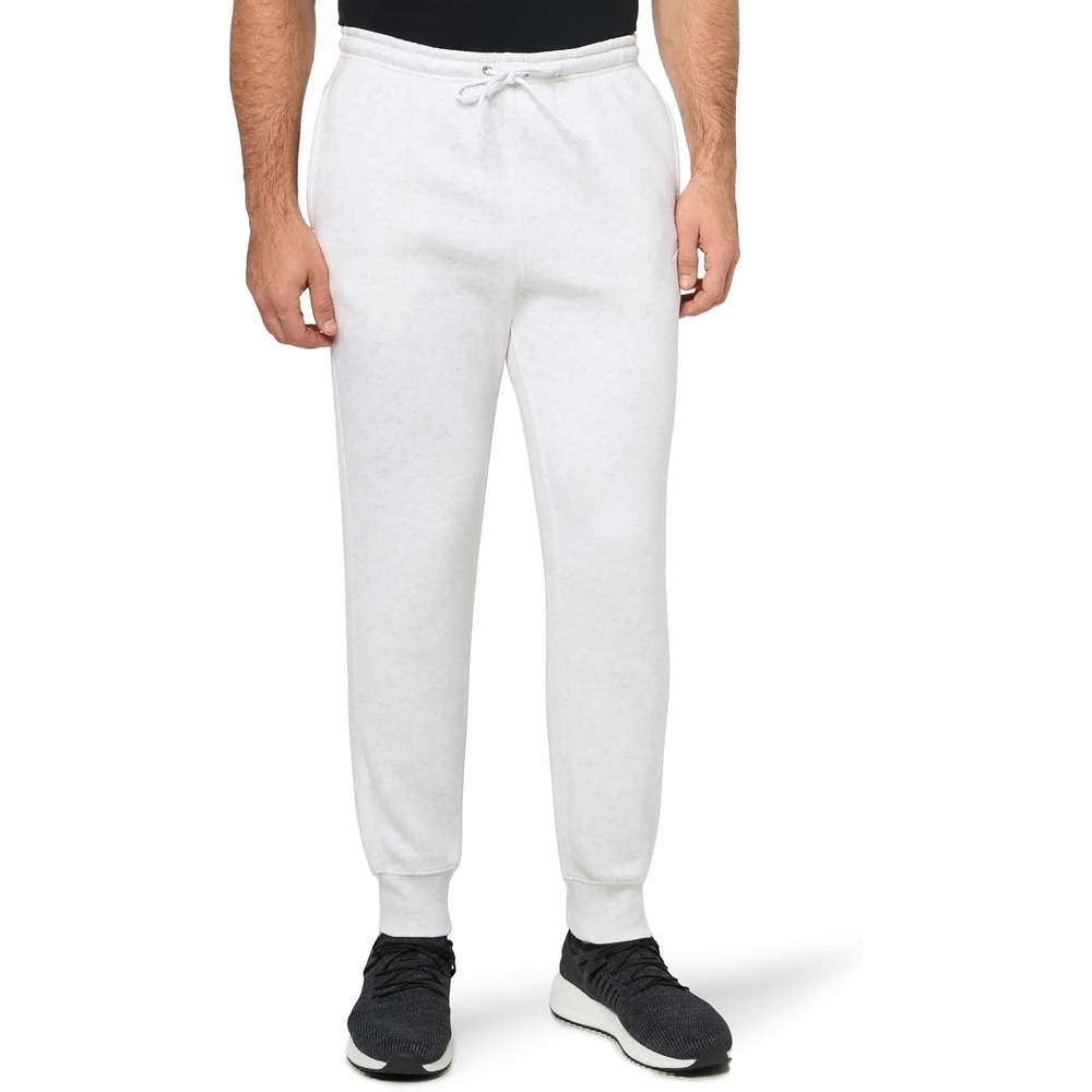 image:imageNike Mens Club Cuffed Brushed Fleece PantsBirch HeatherWhiteWhite