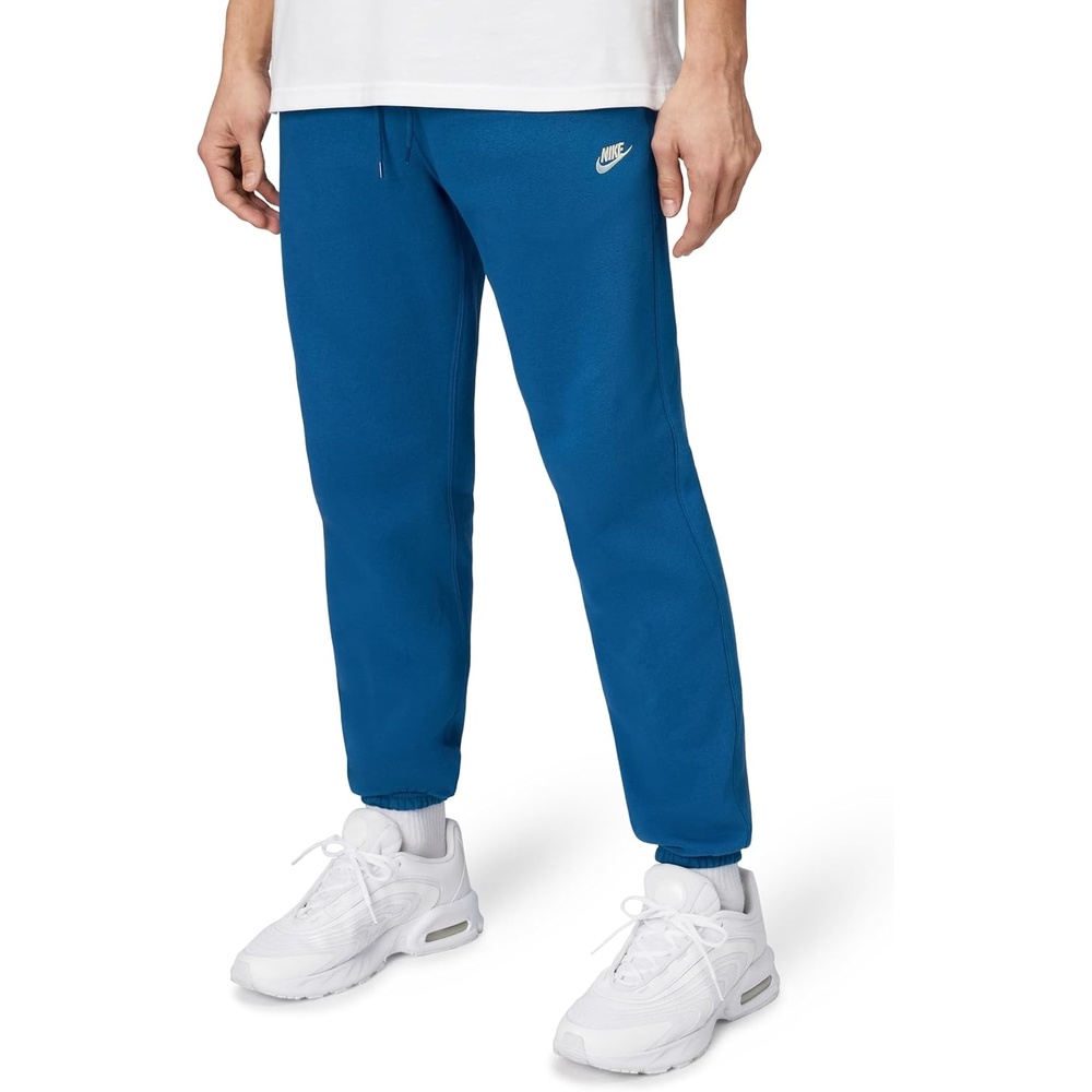 image:imageNike Mens Club Cuffed Brushed Fleece PantsCourt BlueCourt BlueLight Khaki
