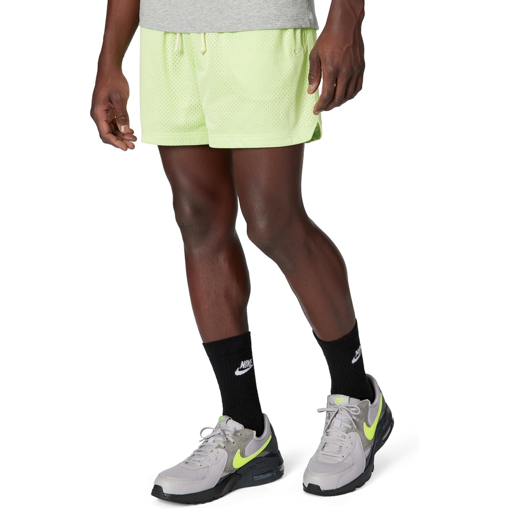image:imageNike Mens DriFIT Practice Mesh 5 ShortLight Liquid LimePale Ivory