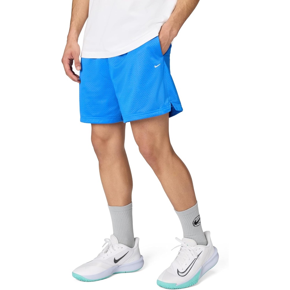 image:imageNike Mens DriFIT Practice Mesh 5 ShortPacific BluePale Ivory