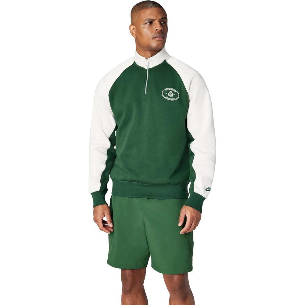 image:imageNike Mens Sportswear Club Halfzip Fleece SweatshirtFirPhantom