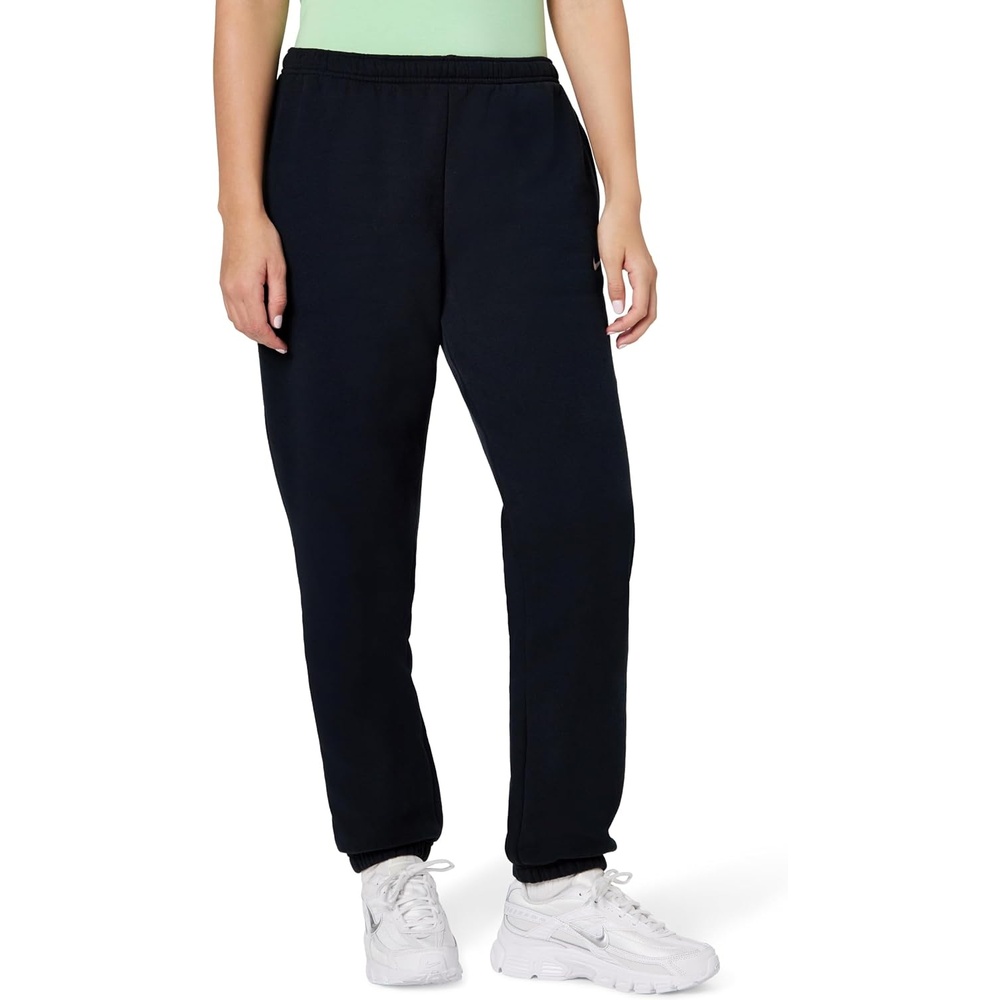 image:imageNike Womens Studio Fleece MidRise Cuff SweatpantsBlackSail