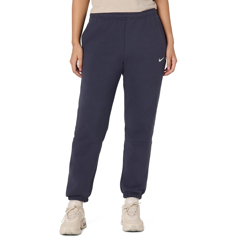 image:imageNike Womens Studio Fleece MidRise Cuff SweatpantsGridironSail