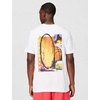 Nike Men’s Basketball T-Shirt; Front and Back Graphic Tee Shirt(White)