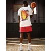 Nike Men’s Basketball T-Shirt; Front and Back Graphic Tee Shirt(White)