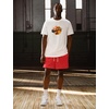 Nike Men’s Basketball T-Shirt; Front and Back Graphic Tee Shirt(White)