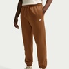 Nike Men’s Club Cuffed Brushed Fleece Pants(Ale Brown/Ale Brown/White)