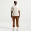 Nike Men’s Club Cuffed Brushed Fleece Pants(Ale Brown/Ale Brown/White)