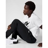 Nike Men’s Club Cuffed Brushed Fleece Pants(Black/Black/White)