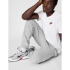 Nike Men’s Club Cuffed Brushed Fleece Pants(Dark Grey Heather/Light Smoke Grey/White)
