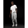 Nike Men’s Club Cuffed Brushed Fleece Pants(Dark Grey Heather/Light Smoke Grey/White)