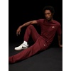 Nike Men’s Club Cuffed Brushed Fleece Pants(Dark Team Red/Dark Team Red/White)