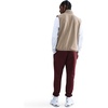 Nike Men’s Club Cuffed Brushed Fleece Pants(Dark Team Red/Dark Team Red/White)