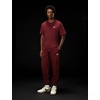 Nike Men’s Club Cuffed Brushed Fleece Pants(Dark Team Red/Dark Team Red/White)