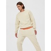 Nike Men’s Club Cuffed Brushed Fleece Pants(Light Khaki/Light Khaki/White)