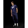 Nike Men’s Club Cuffed Brushed Fleece Pants(Obsidian/Obsidian/White)