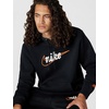 Nike Men’s Club Fleece Pullover Hoodie(Black/Black/Safety Orange)