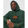 Nike Men’s Club Fleece Pullover Hoodie(Fir/Fir/Safety Orange)