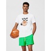 Nike Men’s Dri-FIT Practice Mesh 5″ Short(Green Shock/Pale Ivory)