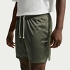 Nike Men’s Dri-FIT Practice Mesh 5″ Short(Medium Olive/Pale Ivory)