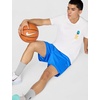 Nike Men’s Dri-FIT Practice Mesh 5″ Short(Pacific Blue/Pale Ivory)